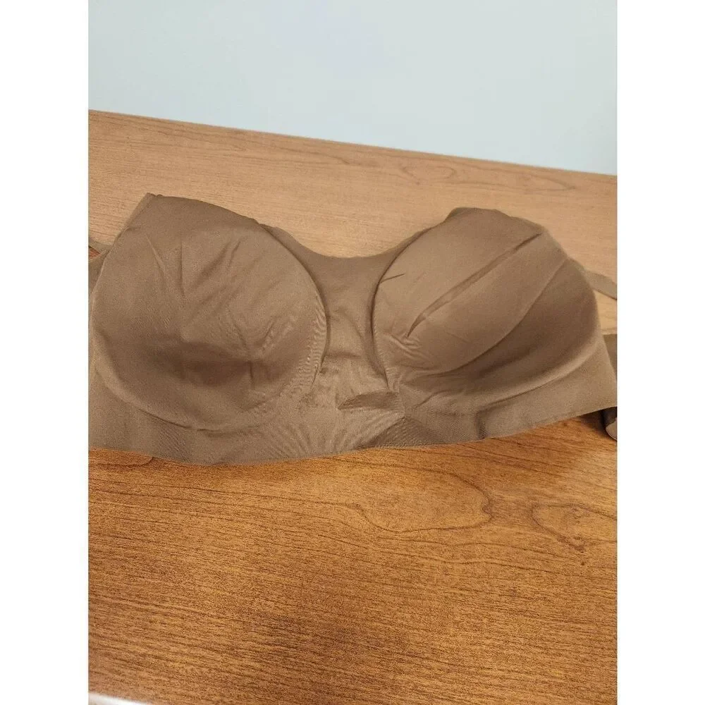 NWOT Womens Sz 2x Maurices Invisibliss Adjustable Strap Wire Free Bralette brown
